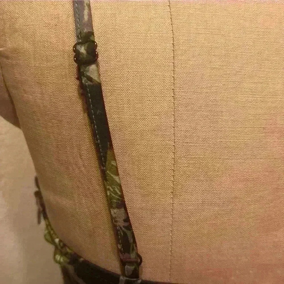 BP Cowl Neck Mini Dress in Black-Brown Floral Camo Size S - Picture 8 of 11